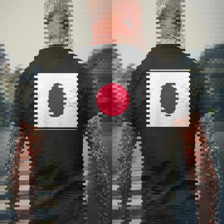 日本国旗日本日の出の国東京大阪 メンズTシャツ バックプリント 高齢者への贈り物