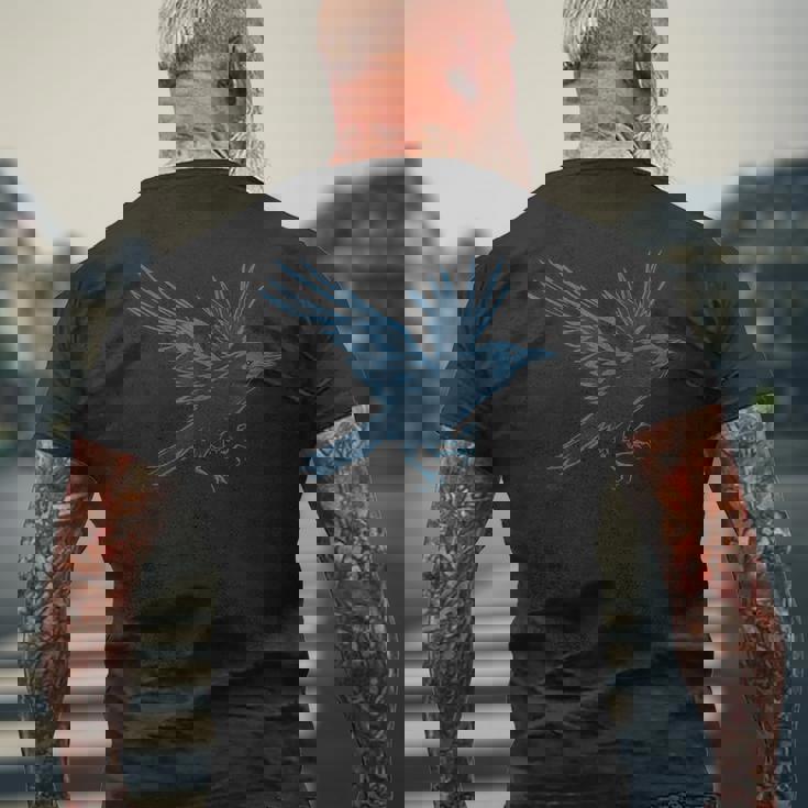 日本神道フィギュア八咫烏 メンズTシャツ バックプリント 高齢者への贈り物