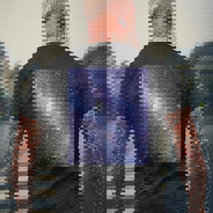 星空・宇宙・銀河《フルビッグプリント》【天体観測シリーズ】おしゃれ かっこいい デザイン メンズTシャツ バックプリント 高齢者への贈り物