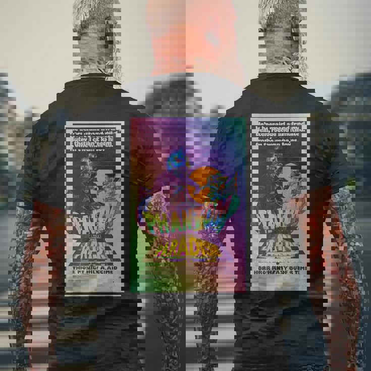 映画 クラシック ポスター ロックンロール ファントム メンズTシャツ バックプリント 高齢者への贈り物