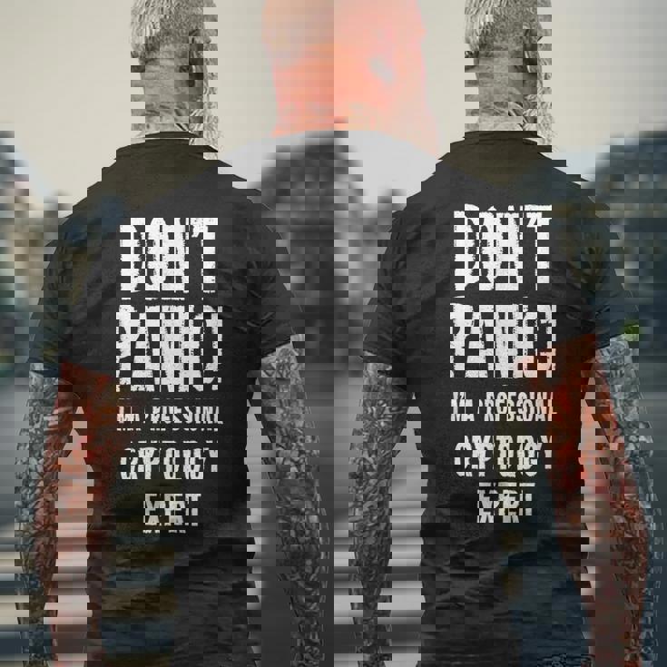 暗号学エキスパート メンズTシャツ バックプリント 高齢者への贈り物