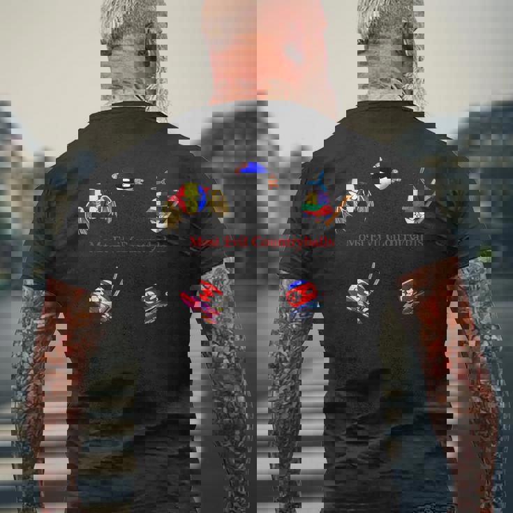 最も邪悪なカントリーボール メンズTシャツ バックプリント 高齢者への贈り物