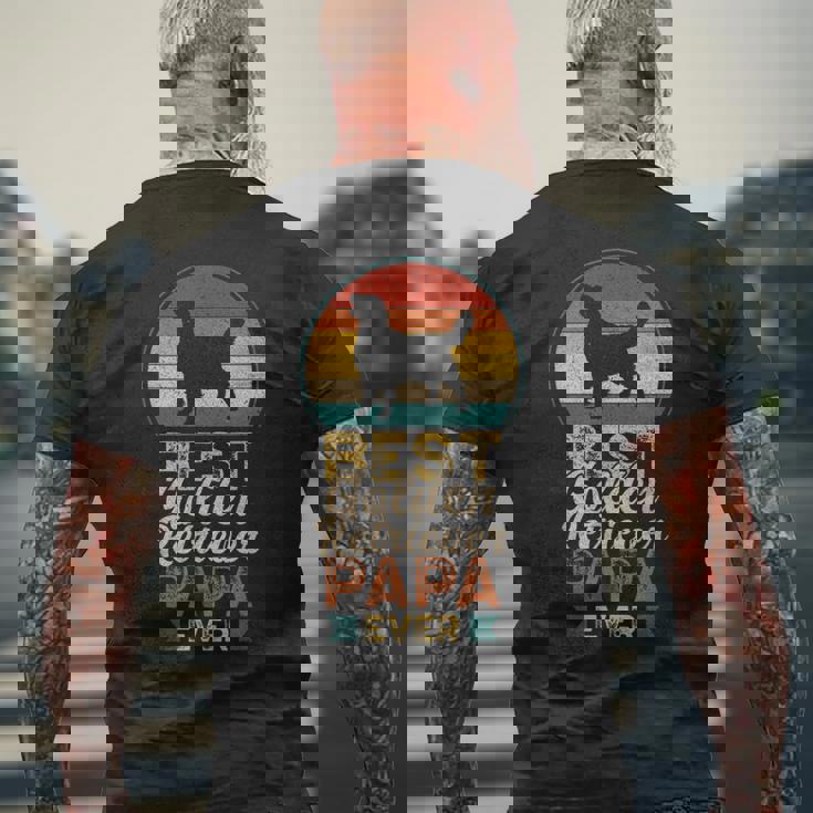 最高のゴールデンレトリバー・パパ、父の日 メンズTシャツ バックプリント 高齢者への贈り物