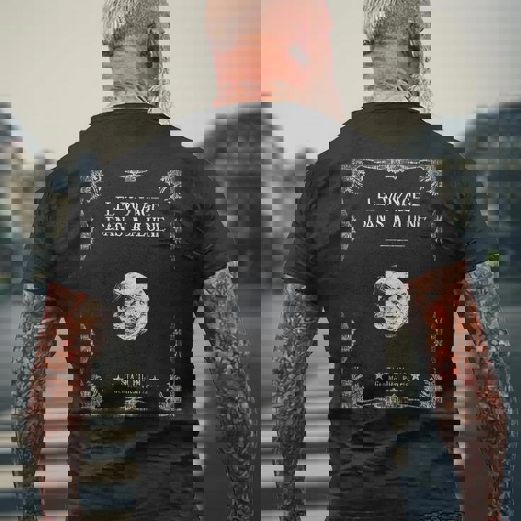 月世界旅行 1902 サイレント映画 ムーン・クラシック メンズTシャツ バックプリント 高齢者への贈り物