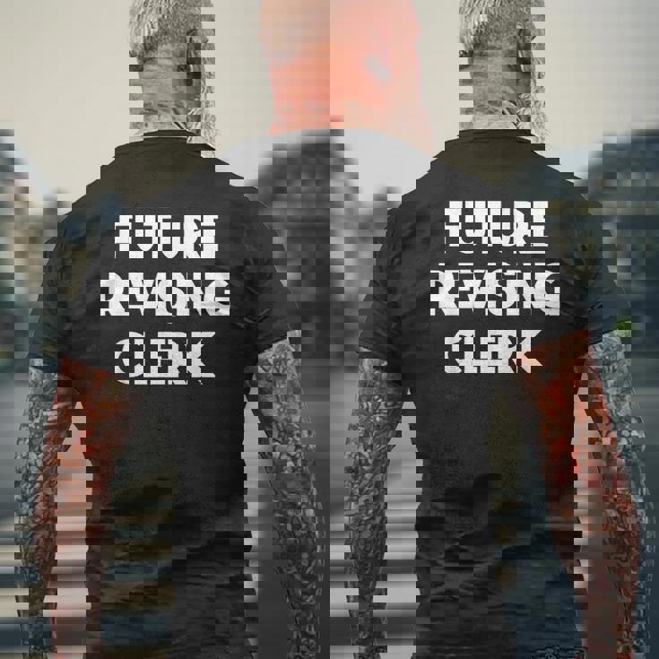 未来改訂店員 メンズTシャツ バックプリント 高齢者への贈り物