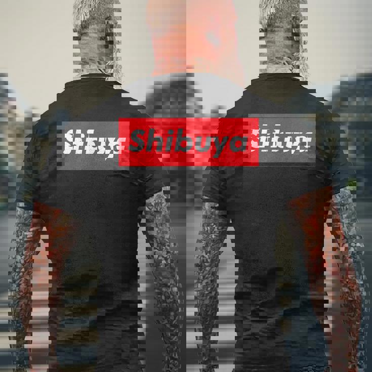 東京tシャツ 渋谷 東京シャツ メンズTシャツ バックプリント 高齢者への贈り物