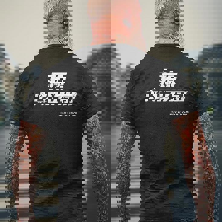 東京パソコンクラブ【Ｂｓテレ東公式】番組ロゴ 小（ブラック） メンズTシャツ バックプリント 高齢者への贈り物