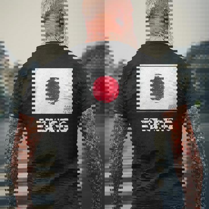 東京日本国旗シャツ メンズTシャツ バックプリント 高齢者への贈り物