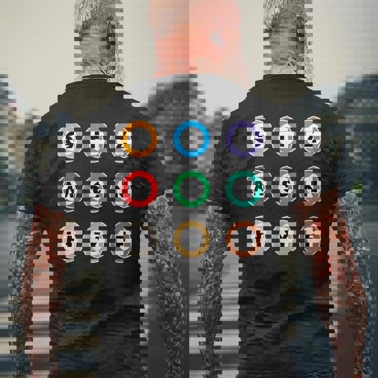 東京都営電車 地下鉄 銀座丸の内 日比谷有楽町 メンズTシャツ バックプリント 高齢者への贈り物