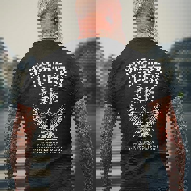 柔術イーグル メンズTシャツ バックプリント 高齢者への贈り物