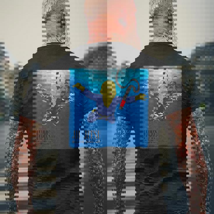 柔術着 Never Give Up You'll Get Bjj ブラックベルト Bjj メンズTシャツ バックプリント 高齢者への贈り物