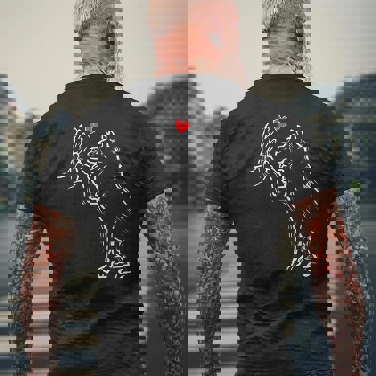 柴スウィート柴犬ラブ柴犬 メンズTシャツ バックプリント 高齢者への贈り物