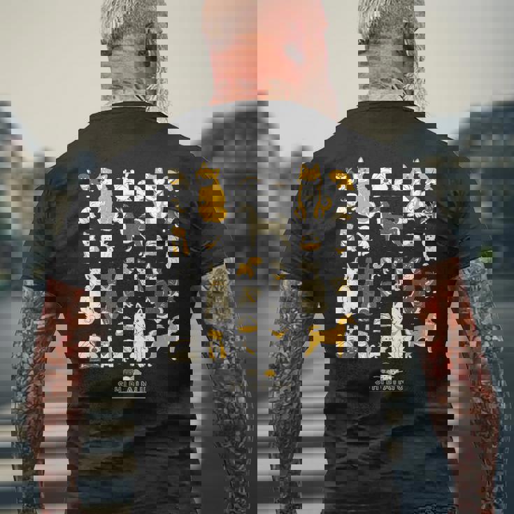 柴犬たくさん 大集合ver かわいい柴犬 柴犬 イラスト メンズTシャツ バックプリント 高齢者への贈り物