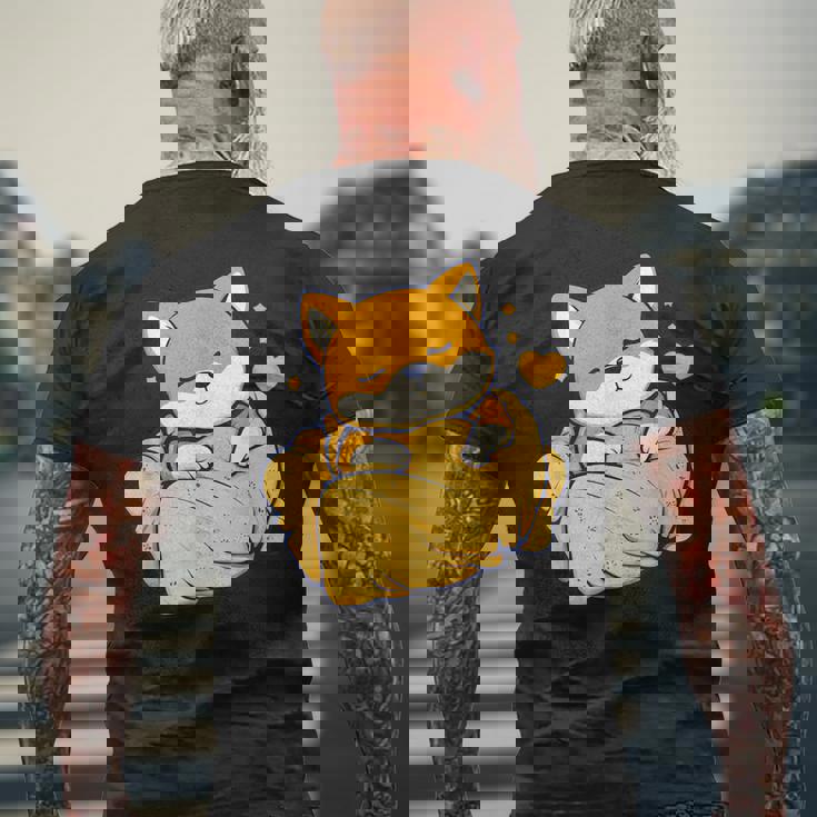 柴犬寝パジャマナイトタイムかわいいグラフィックネグリジェ メンズTシャツ バックプリント 高齢者への贈り物