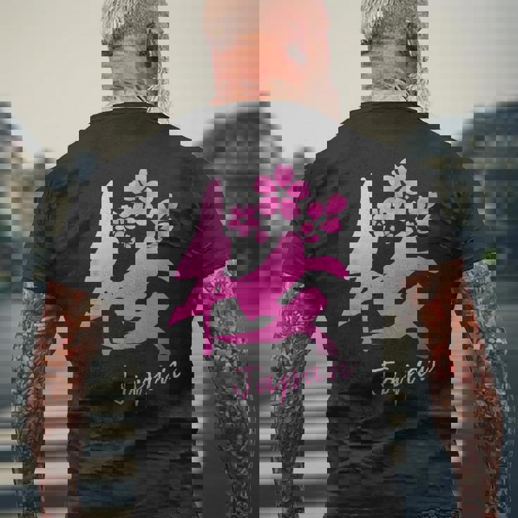 桜 漢字 日本語 毛筆風 筆文字 デザイン文字 カリグラフィー 和柄 日本 かっこいい お土産 海外 面白い 文字入り メンズTシャツ バックプリント 高齢者への贈り物