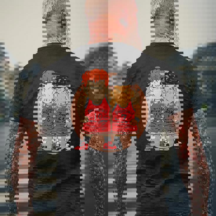 桜木花道と流川楓 メンズTシャツ バックプリント 高齢者への贈り物