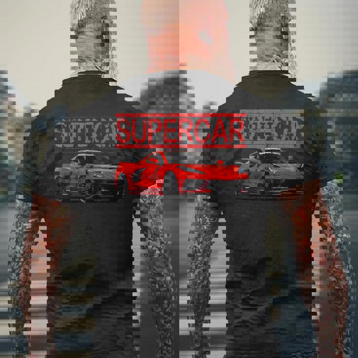 楽しいエキゾチックなスーtシャツスポーツカー愛好家に最適です。 メンズTシャツ バックプリント 高齢者への贈り物