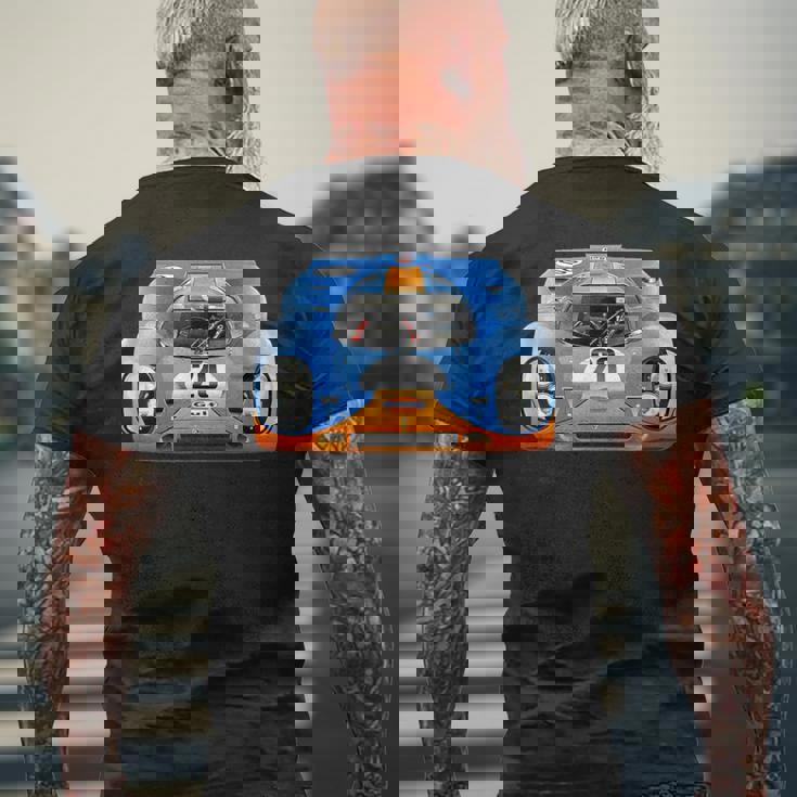 歴史的 1970 Le Mans 917 Gulfintage Race Car 917K メンズTシャツ バックプリント 高齢者への贈り物