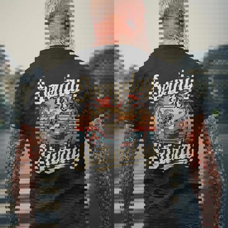 毎日土曜日 メンズTシャツ バックプリント 高齢者への贈り物