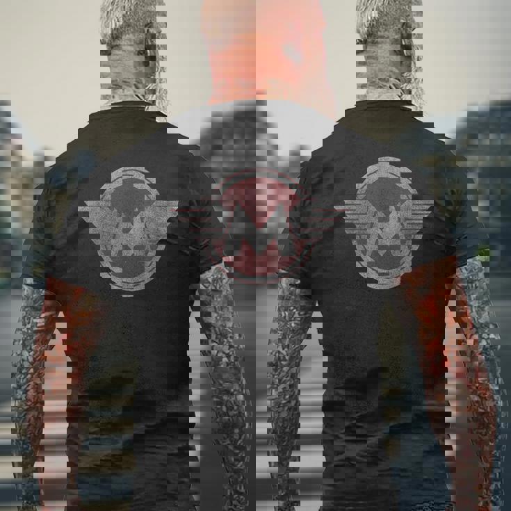 比類のない英国ヴィンテージオートバイバイク燃料タンクロゴ。 メンズTシャツ バックプリント 高齢者への贈り物