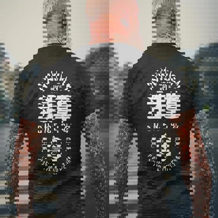 浅草 東京 日本 漢字 浅草 東京土産 メンズTシャツ バックプリント 高齢者への贈り物