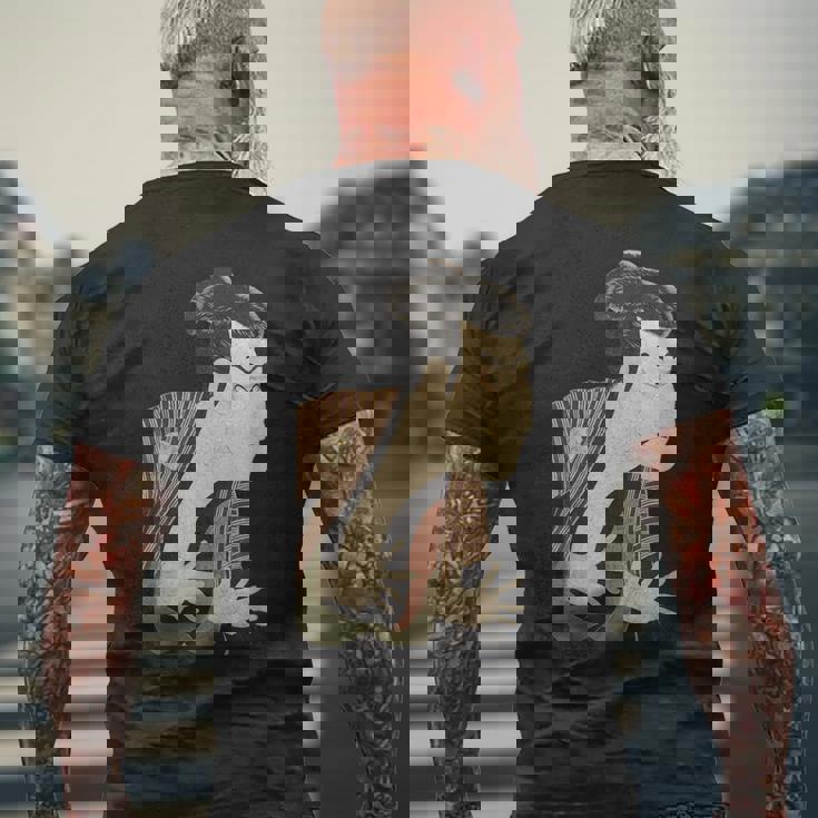 浮世絵 写楽 日本人俳優 大谷鬼治 レトロプリントシャツ メンズTシャツ バックプリント 高齢者への贈り物