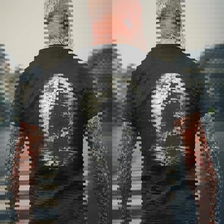 海賊と幽霊船 メンズTシャツ バックプリント 高齢者への贈り物