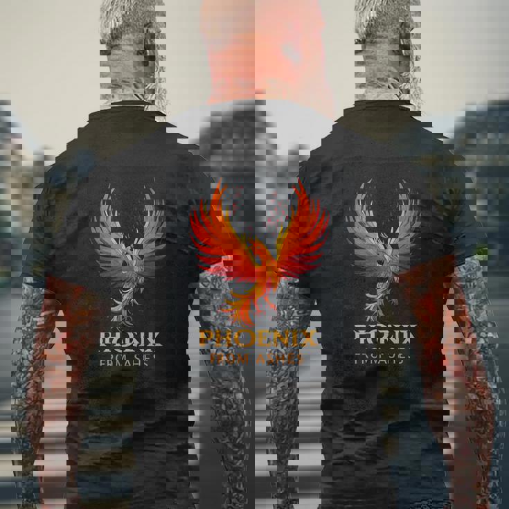 炎フェニックス コスチューム 火の鳥好きに メンズTシャツ バックプリント 高齢者への贈り物