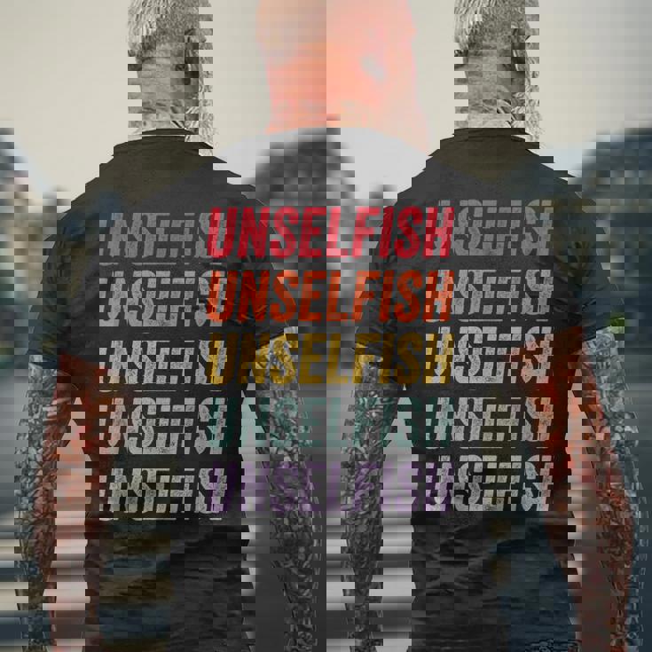 無利己的 メンズTシャツ バックプリント 高齢者への贈り物