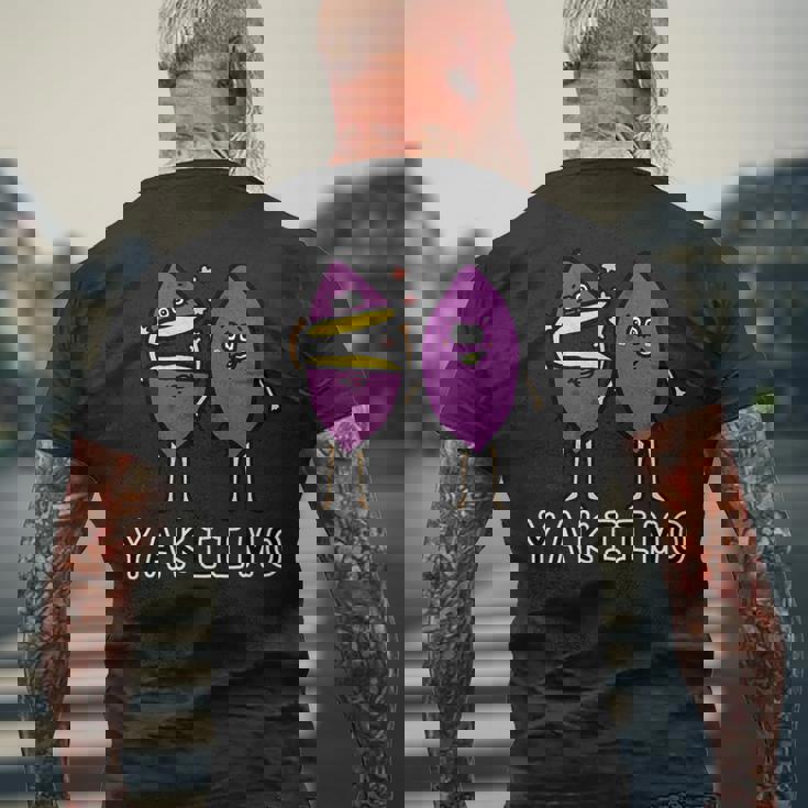 焼き芋さん メンズTシャツ バックプリント 高齢者への贈り物