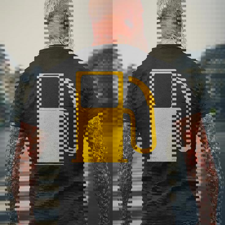 燃料インジケーターリフィル メンズTシャツ バックプリント 高齢者への贈り物