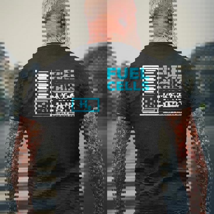 燃料電池 車両用燃料電池 メンズTシャツ バックプリント 高齢者への贈り物