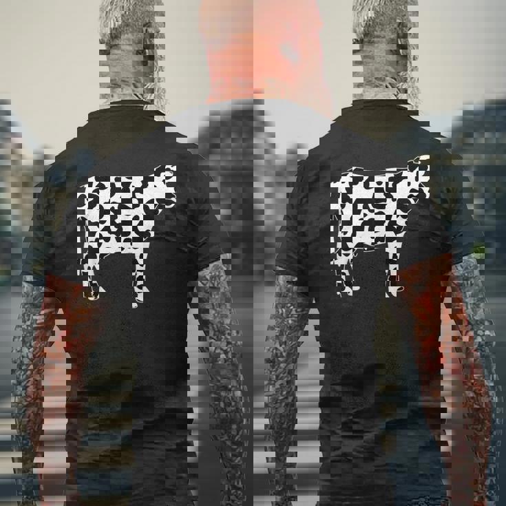 牛柄の服 牛柄 メンズTシャツ バックプリント 高齢者への贈り物