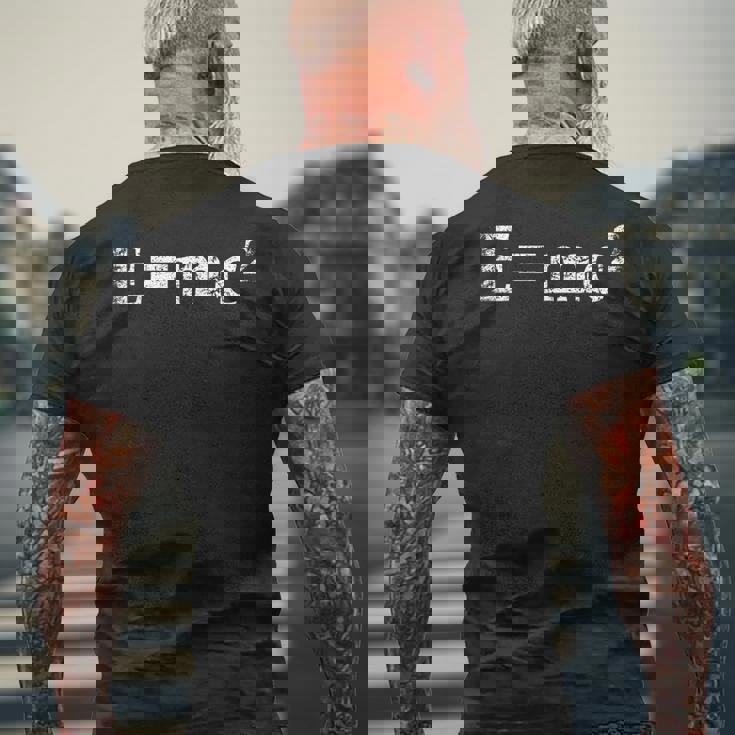 物理相対性理論e Mc2方程式の式 EMc2 メンズTシャツ バックプリント 高齢者への贈り物