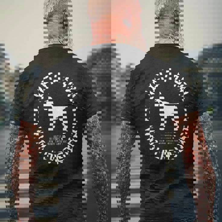 犬 おもしろ おしゃれ イヌ 可愛い シュナウザー ミニチュアシュナウザー シルエット メンズTシャツ バックプリント 高齢者への贈り物