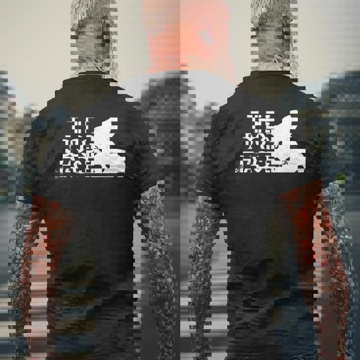 犬の顔のデザイン The Dog Face メンズTシャツ バックプリント 高齢者への贈り物