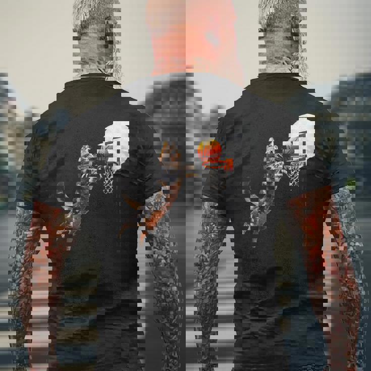 猫 ネコ バスケ 面白いtシャツ 文字入り メンズ おもしろ 面白い 服 おもしろグッズ ネタ 浮世絵 メンズTシャツ バックプリント 高齢者への贈り物