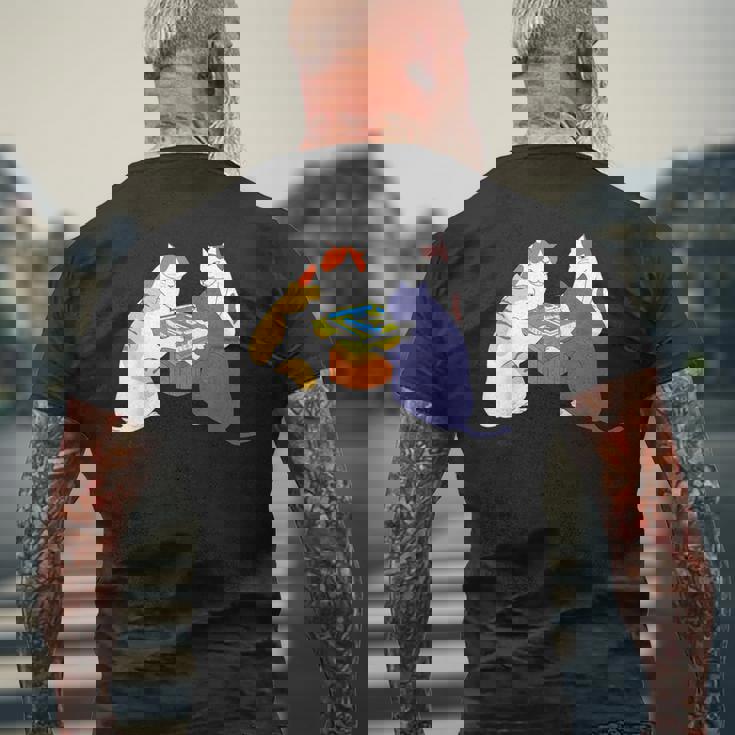 猫 ネコ 麻雀 面白いtシャツ 文字入り メンズ おもしろ 面白い 服 おもしろグッズ ネタ 雀士 メンズTシャツ バックプリント 高齢者への贈り物