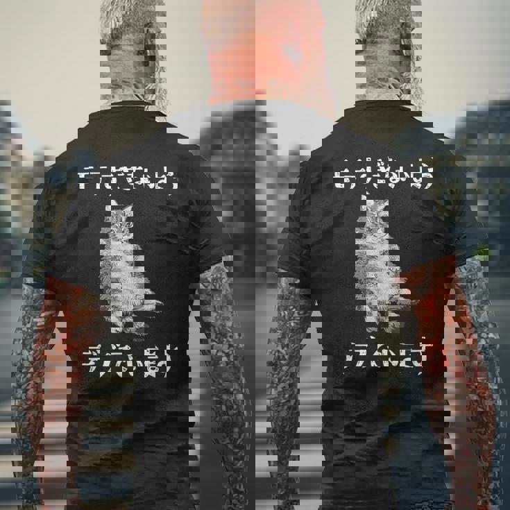 猫 モテるデブ 面白いtシャツ 文字入り メンズ おもしろ 面白い 服 オリジナル おもしろグッズ 文字 メンズTシャツ バックプリント 高齢者への贈り物