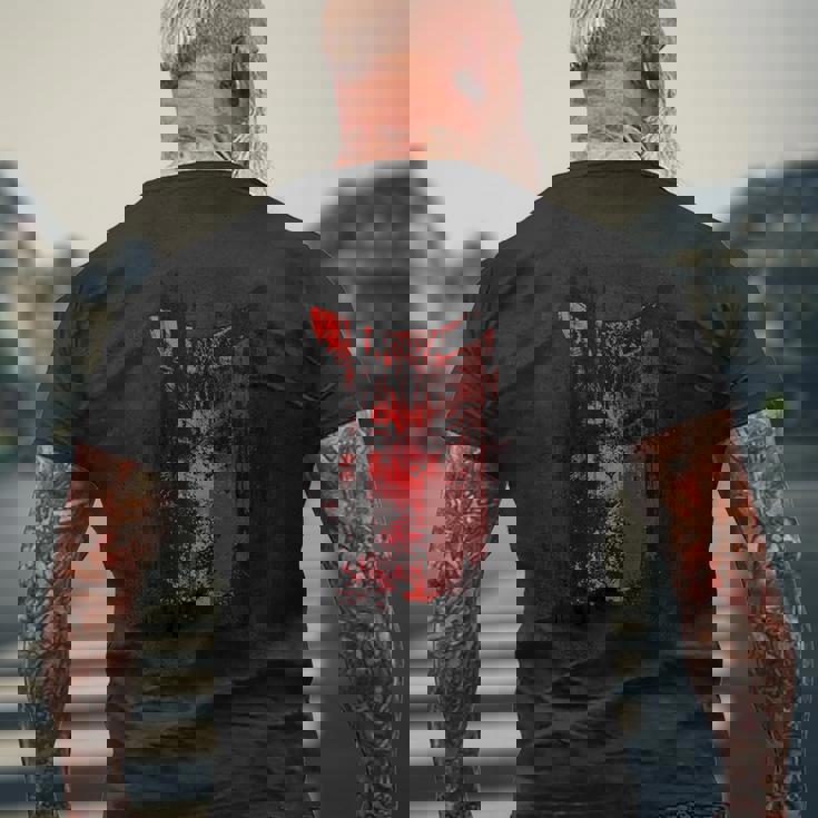 猫 ロックンロール パンク Rock モード系 ブランド おしゃれ かっこいい かわいい 大きいサイズ プリント Cat メンズTシャツ バックプリント 高齢者への贈り物