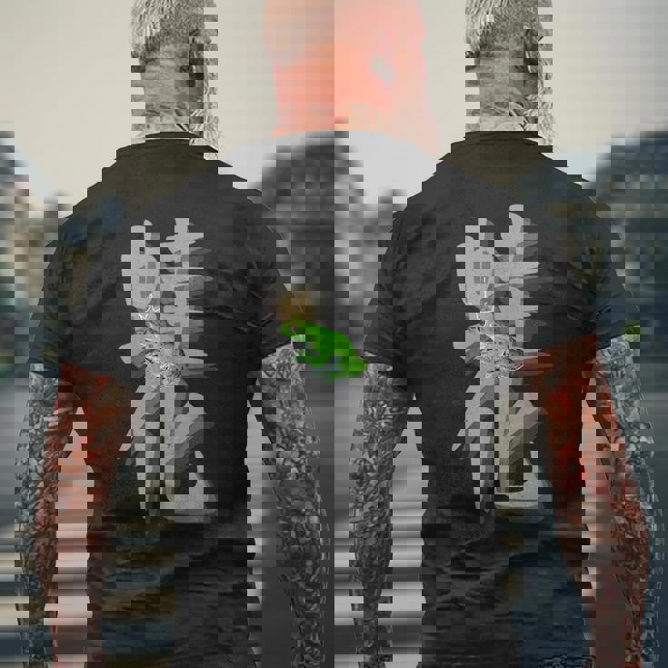 王子様フロッグ 王冠 幻想的な両生類ファン向け メンズTシャツ バックプリント 高齢者への贈り物