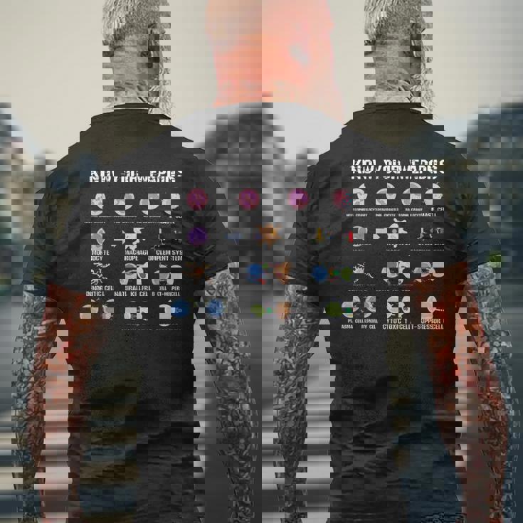 生物微生物学シャツ ウイルス遺伝子酵素ギフトアイデア メンズTシャツ バックプリント 高齢者への贈り物