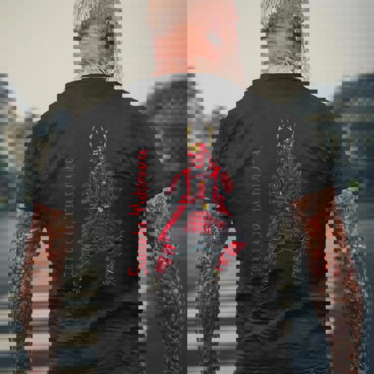 甲冑武者 真田幸村 メンズTシャツ バックプリント 高齢者への贈り物