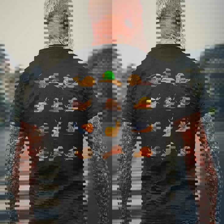 おもしろ 異なったカタツムリギフト キッズ メンズ レディース クールな貝殻 メンズTシャツ バックプリント 高齢者への贈り物