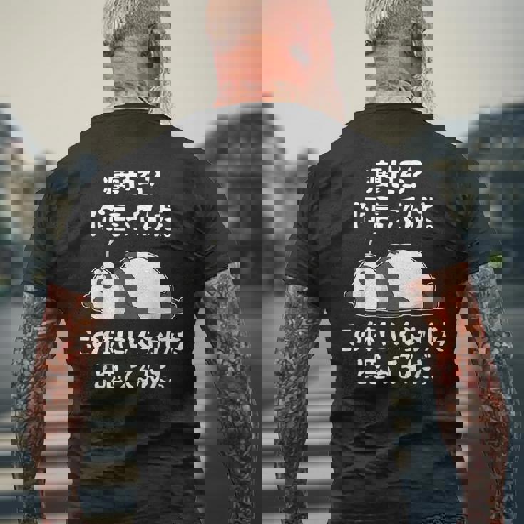 痩せろ？ 何言ってんだ。この体にいくらかけたと思ってるんだ。面白い ギャグ-ジョーク メンズTシャツ バックプリント 高齢者への贈り物