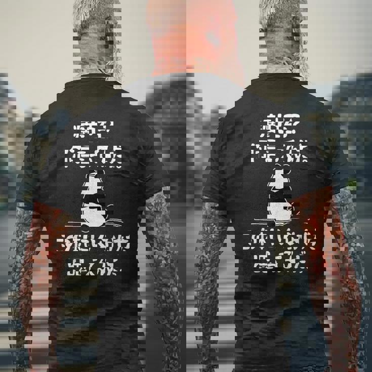 痩せろ？ 何言ってんだ。この体にいくらかけたと思ってるんだ。面白い ギャグ-ジョーク メンズTシャツ バックプリント 高齢者への贈り物