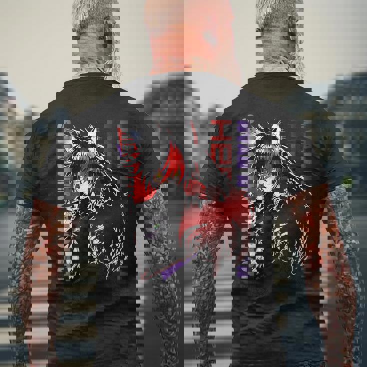 白猫プロジェクト ネコミミスト（闇の王子） Cooltyle メンズTシャツ バックプリント 高齢者への贈り物