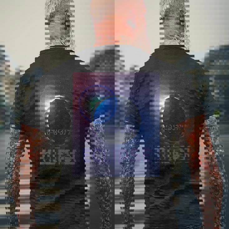 皆既日食 2024 メンズTシャツ バックプリント 高齢者への贈り物