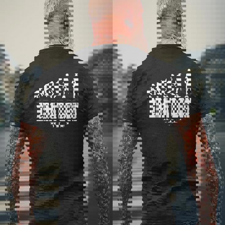 皮膚科医の進化 メンズTシャツ バックプリント 高齢者への贈り物