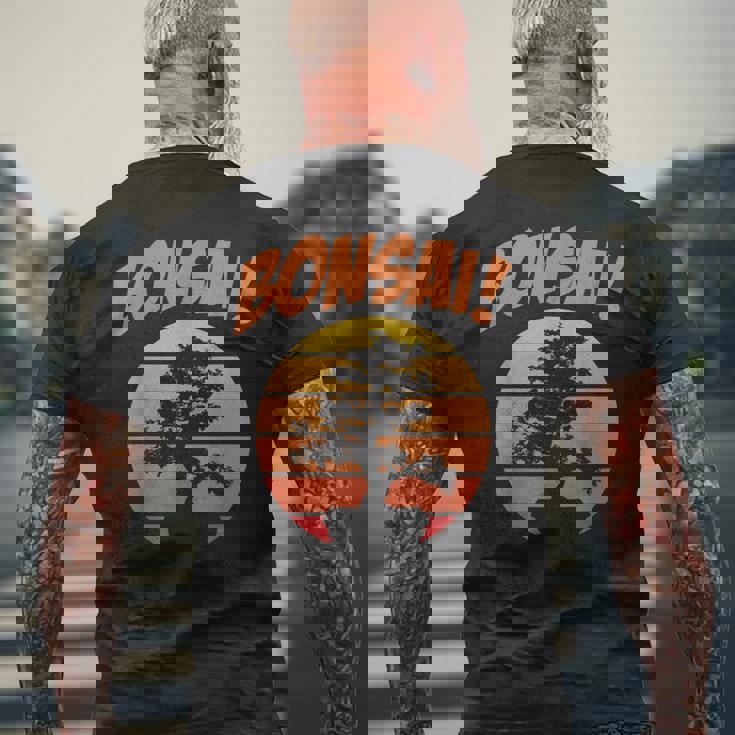 盆栽太平洋盆栽 メンズTシャツ バックプリント 高齢者への贈り物